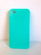 Turquoise iphone hoesje. (plastic, 4&4s) 